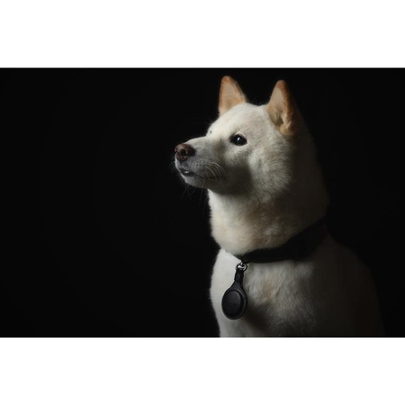 Klíčenka Moshi AirTag - Prémiová klíčenka pro Apple AirTag (Jet Black)