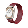 Crong Milano Steel - Bracelet en acier inoxydable pour Apple Watch 38/40/41/42 mm (rouge)