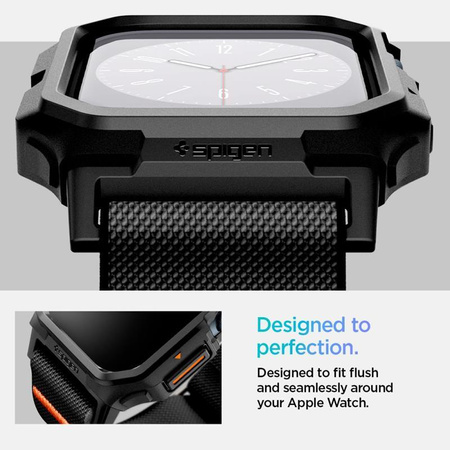 Spigen Lite Fit "Pro" - Pouzdro s řemínkem pro Apple Watch 10 42 mm (Matně černá)