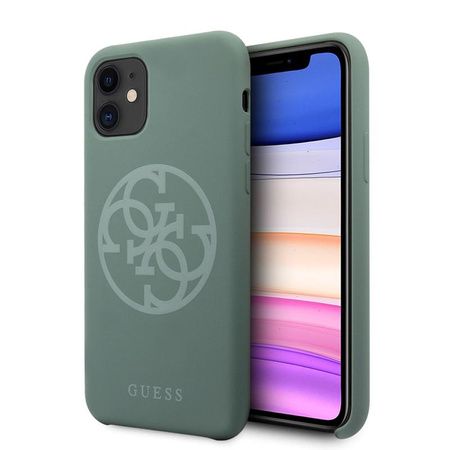 Guess Silicone 4G Tone to Tone - iPhone 11 Case (khaki)