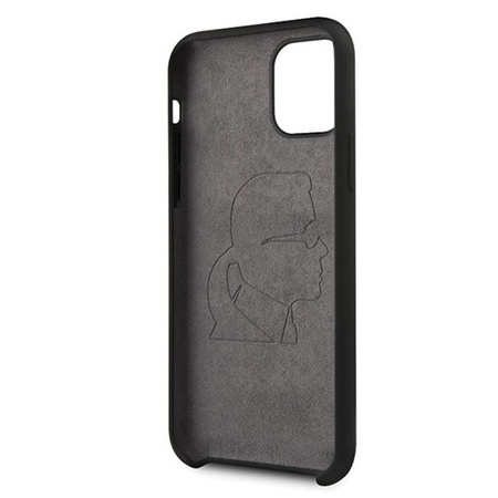 Karl Lagerfeld Fullbody Silicone Iconic - pouzdro pro iPhone 11 Pro (černé)