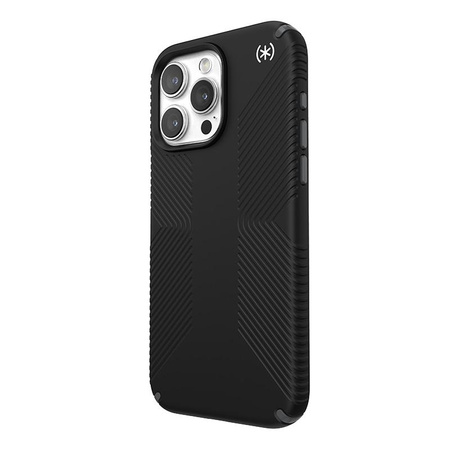 Speck Presidio2 Grip Magsafe - iPhone 15 Pro Max Case (Black / Slate Grey / White)