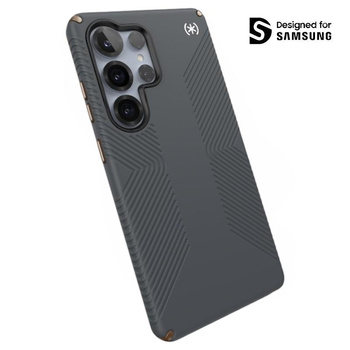 Speck Presidio2 Grip Magnet - pouzdro Samsung Galaxy S25 Ultra MagSafe (Charcoal Grey/Cool Bronze/White)