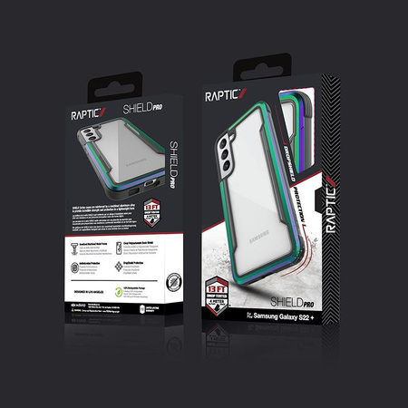 X-Doria Raptic Shield Pro - Etui Samsung Galaxy S22+ 5G (Protection Antimicrobienne) (Iridescent)