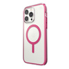 Speck Presidio Perfect-Clear avec Impact Geometry + MagSafe - Coque pour iPhone 14 Pro Max avec revêtement MICROBAN (transparent / rose digital)