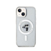 Karl Lagerfeld Karl & Choupette Glitter Magsafe - iPhone 15 Plus Tasche (Transparent)