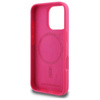 Karl Lagerfeld Silikon Choupette Kopf drucken MagSafe - iPhone 16 Pro Fall (fuchsia)