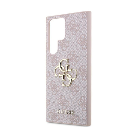 Guess 4G Großes Metall-Logo - Samsung Galaxy S24 Ultra Tasche (rosa)