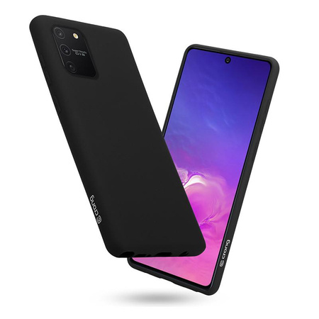 Barevný kryt Crong - pouzdro pro Samsung Galaxy S10 Lite (černé)