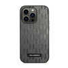 Karl Lagerfeld Saffiano Mono Metal Logo - Coque iPhone 14 Pro (gris)