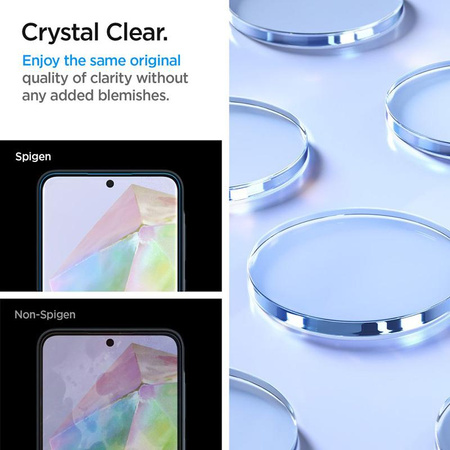 Spigen Alm Glas.TR 2-Pack - gehärtetes Glas für Samsung Galaxy A35 5G (2 Stk.) (Transparent)
