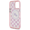 Karl Lagerfeld IML Monogram Karl & Choupette Head MagSafe - Coque iPhone 16 Pro (rose)