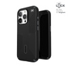 Speck Presidio2 Grip ClickLock & Magsafe - iPhone 15 Pro Tasche (Schwarz / Schiefergrau / Weiß)