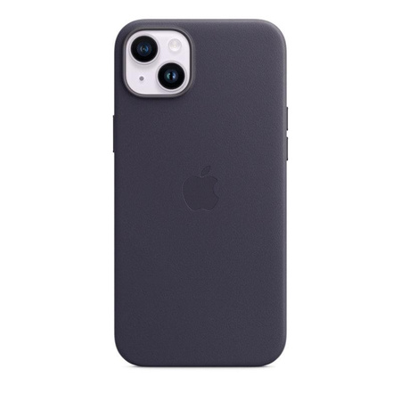 Apple Leather Case - Étui en cuir avec MagSafe pour iPhone 14 Plus (Ink)