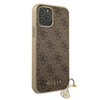 Guess 4G Charms Kollektion - iPhone 12 / iPhone 12 Pro Tasche (braun)