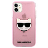 Karl Lagerfeld Choupette Head Glitter - iPhone 11 Case (pink)