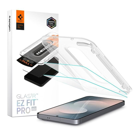 Spigen GLAS.TR EZ Fit Pro 2-Pack - Vetro temperato per Samsung Galaxy S25 FE