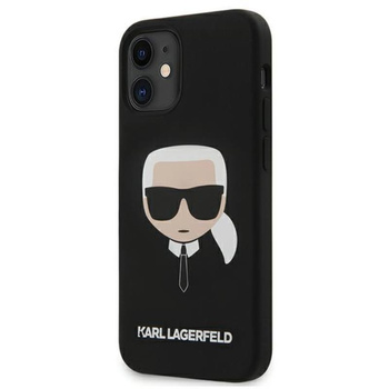 Karl Lagerfeld Silicone Iconic Karl`s Head - iPhone 12 mini Hülle (schwarz)