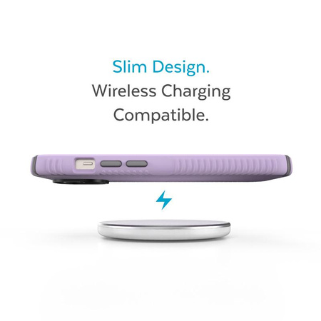 Speck Presidio2 Grip - protiskluzové pouzdro pro iPhone 14 / iPhone 13 (Spring Purple / Cloudygrey / White)