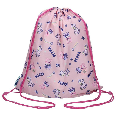 Peppa Pig - Shoe bag, gymnastics (44 x 37 cm) Peppa Pig & Unicorn