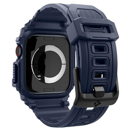 Spigen Rugged Armor Pro - Pásek s pouzdrem pro Apple Watch 10 46 mm (Námořnická modř)
