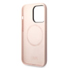 Karl Lagerfeld Silikon NFT Ikonik MagSafe - iPhone 14 Pro Tasche (rosa)