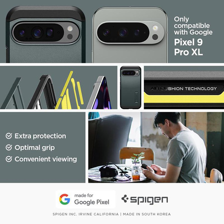 Spigen Tough Armor - pouzdro pro Google Pixel 9 Pro XL (Abyss Green)