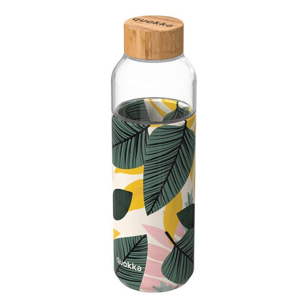 Quokka Flow - Bouteille d'eau en verre 660 ml (Autumn Leaves)
