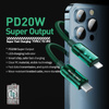 WEKOME WDC-181 Vanguard Series - Câble de connexion USB-C vers Lightning Super Fast Charging PD 20W 1 m (Vert)
