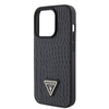 Guess Croco Triangle Metal Logo - Coque iPhone 15 Pro (noir)
