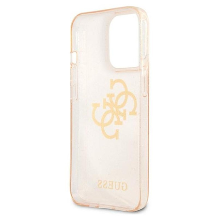 Pouzdro Guess Glitter 4G Big Logo - iPhone 13 Pro (zlaté)