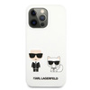 Karl Lagerfeld Silikonové pouzdro Karl & Choupette - iPhone 13 Pro (bílé)