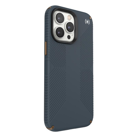 Speck Presidio2 Grip - Antypoślizgowe etui iPhone 14 Pro Max (Charcoal / Cool Bronze / Slate)