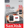 SanDisk Ultra microSDXC - Paměťová karta 64 GB A1 Class 10 UHS-I 140 MB/s s adaptérem