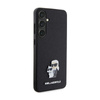 Karl Lagerfeld Saffiano Karl & Choupette Metal Pin - Samsung Galaxy S24+ Tasche (schwarz)