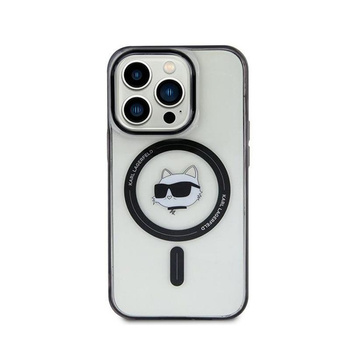 Karl Lagerfeld IML Choupette Head MagSafe - iPhone 15 Pro tok (átlátszó)