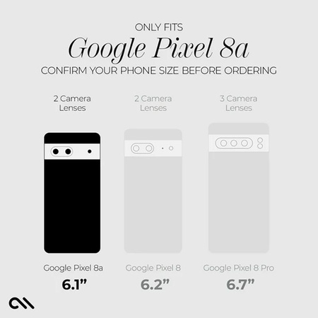 Case-Mate Tough Clear - Google Pixel 8A tok (átlátszó)