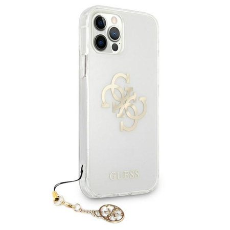 Guess 4G Big Logo Charm - Coque iPhone 12 Pro Max (gold charms)