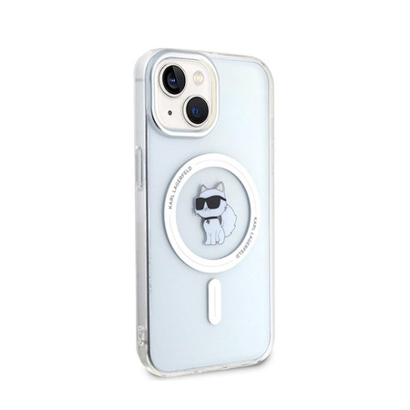 Karl Lagerfeld IML Choupette MagSafe - pouzdro na iPhone 15 (průhledné)
