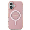 Guess IML Rhinestones MagSafe - Coque iPhone 16 (rose)