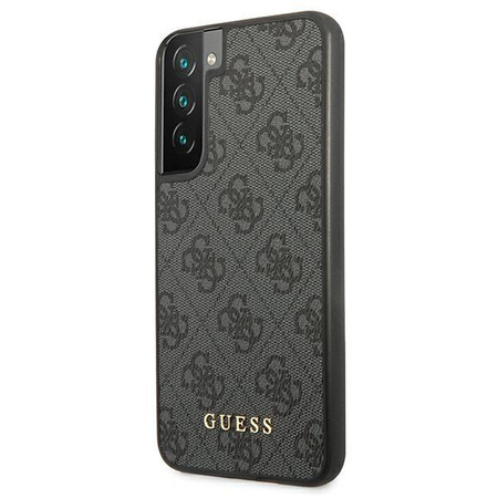 Guess 4G Metal Gold Logo - Etui Samsung Galaxy S22 (gris)