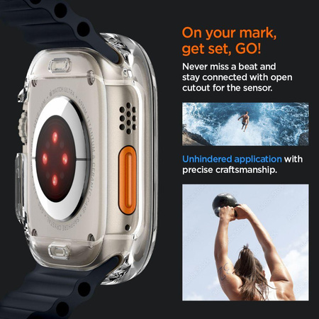 Spigen Ultra Hybrid - Etui pour Samsung Galaxy Watch 4 / 5 44 mm (Transparent)