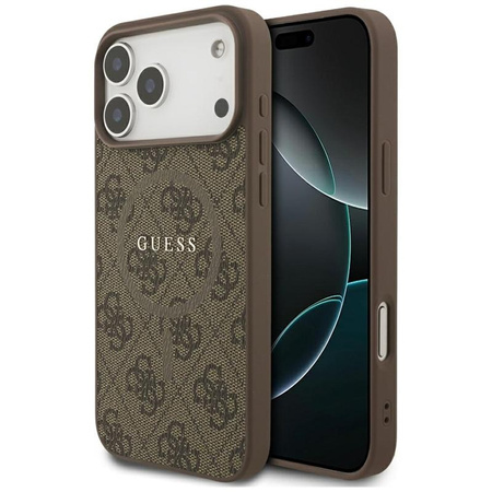 Guess 4G Ring Classic Logo MagSafe - Hülle iPhone 17 Pro Max (braun)