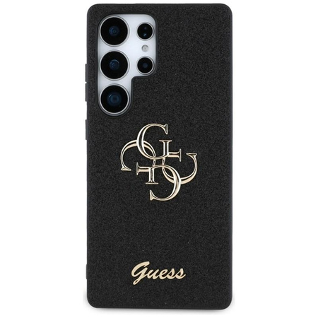 Guess Fixed Glitter Big 4G Metal Logo - Case for Samsung Galaxy S25 Ultra (black)
