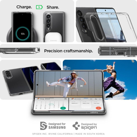 Spigen Airskin - Etui pour Samsung Galaxy Z Fold 4 (Transparent)