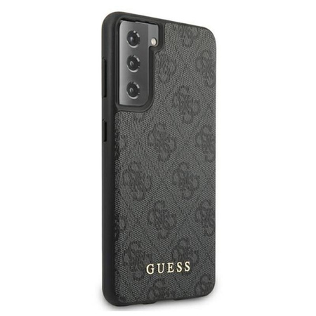 Kovové logo Guess 4G - pouzdro pro Samsung Galaxy S21+ (šedé)