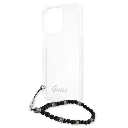 Guess Black Pearl Strap - Case iPhone 13 Pro Max (Clear)