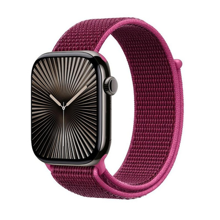 Crong Nylon - Sportovní pásek pro Apple Watch 38/40/41/42 mm (Magenta Fusion)