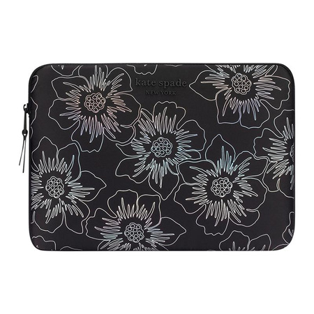 Kate Spade New York Puffer Sleeve - MacBook Pro 14" / Notebook 14" borító (Hollyhock Iridescent Black)