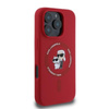 Karl Lagerfeld szilikon Karl & Choupette Ring MagSafe - iPhone 16 Pro Max tok (piros)